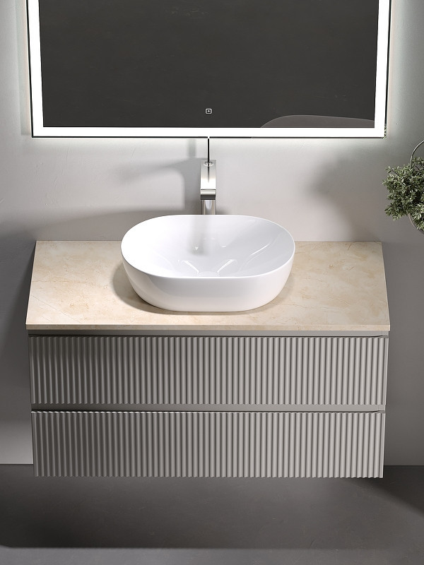 Тумба под раковину Sancos Snob R 100 SNR100CE подвесная Beige Soft