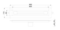 душевой лоток Boheme Infinity 60 981-60-BRB