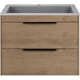 Тумба под раковину Vincea Chiara 2D 60 VMC-2C2600NO подвесная