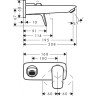 Смеситель для раковины Hansgrohe Logis 71220000 Хром