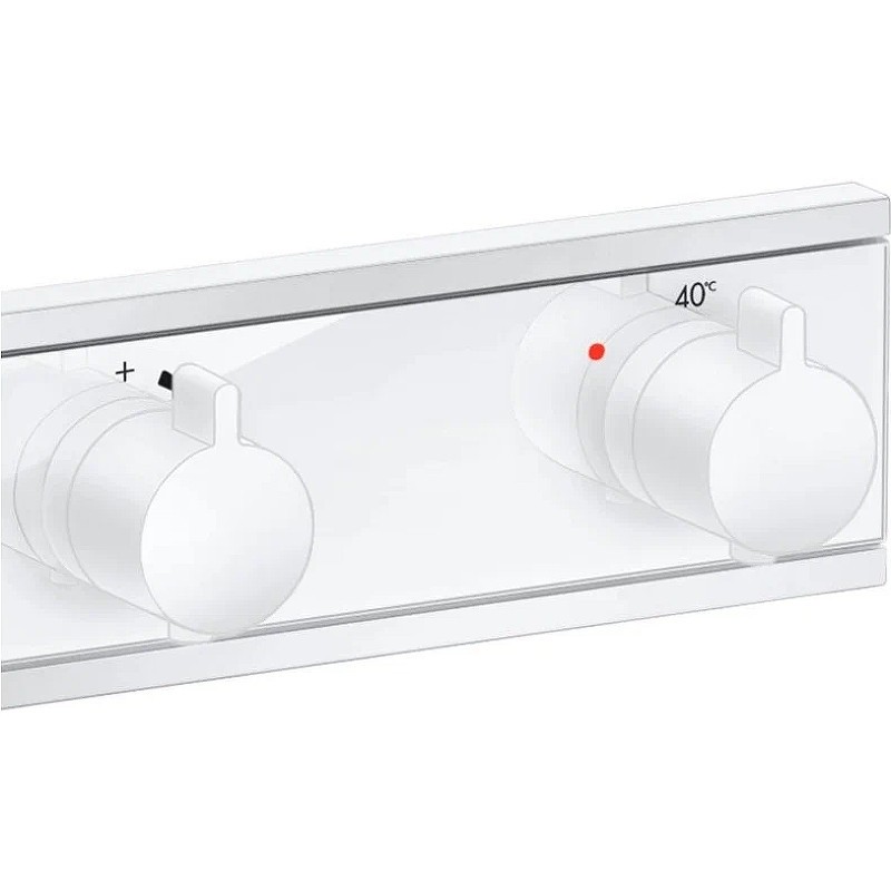 Смеситель для душа Hansgrohe RainSelect 15384700 с термостатом белый матовый