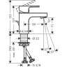 Смеситель для раковины Hansgrohe Vernis Shape 71566000 Хром