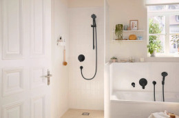 Смеситель для душа Hansgrohe Rebris S 72667670 черный матовый
