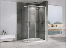 Душевой уголок Abber Schwarzer Diamant 110x90 AG01119 профиль Хром стекло прозрачное