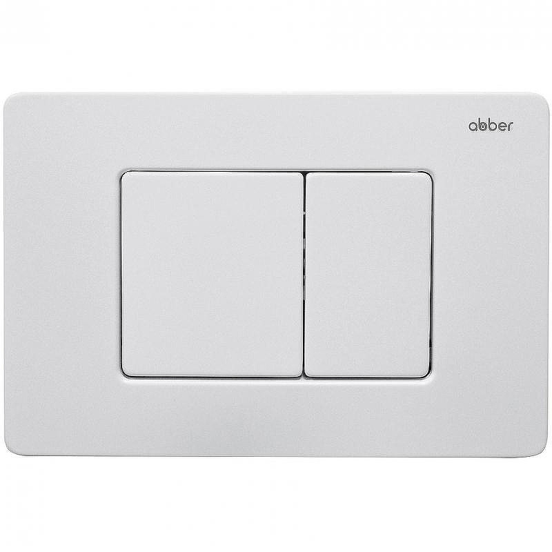 Клавиша смыва Abber AC0120MW Белая матовая