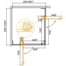 Душевой уголок Cezares Slider 100х90 SLIDER-AH-2-80/90-90/100-BR-NERO