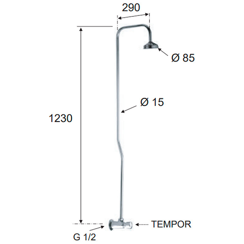 Душевая система Remer Tempor TE53329EX351