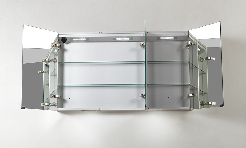 Зеркальный шкаф BelBagno 120 SPC-3A-DL-BL-1200 с подсветкой