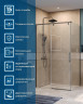 Душевой уголок BelBagno Soft Close-1 110x90 SOFT_CLOSE-1-AH-1-110/90-C-GM