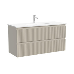 Тумба под раковину Sancos Snob R 100 SNR100/39CE подвесная цвет Beige Soft