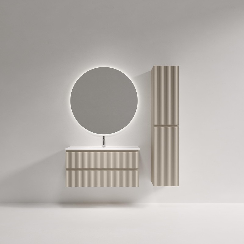 Тумба под раковину Sancos Snob R 100 SNR100/39CE подвесная цвет Beige Soft