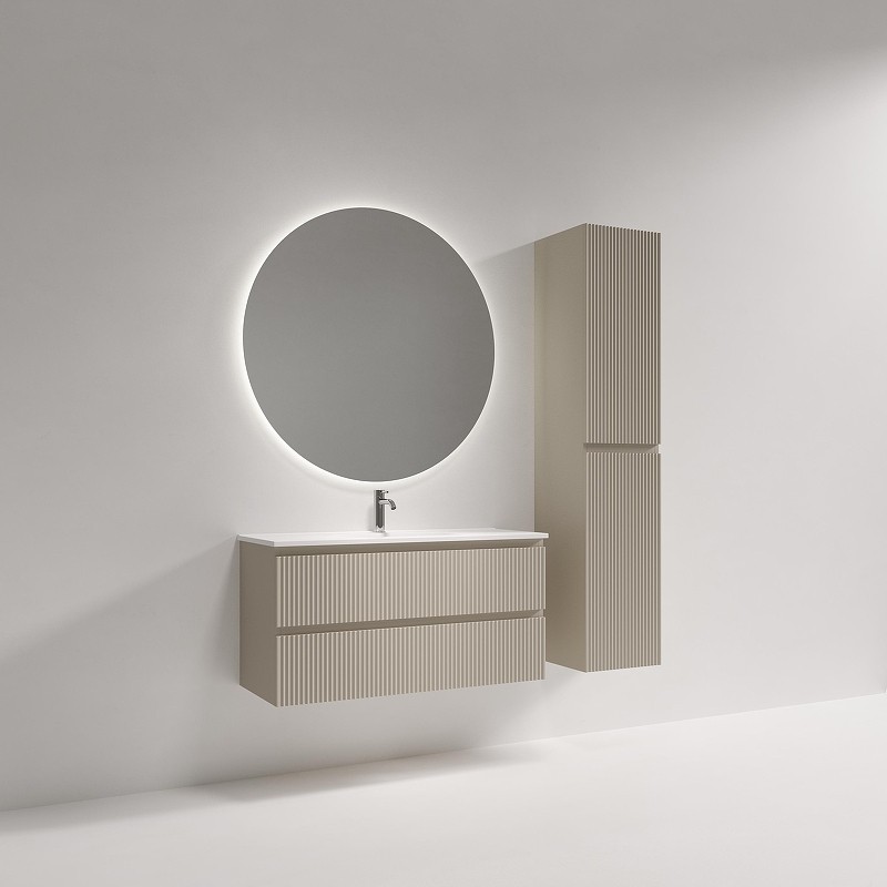 Тумба под раковину Sancos Snob R 100 SNR100/39CE подвесная цвет Beige Soft