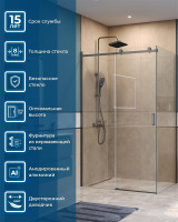Душевой уголок BelBagno Soft Close-2 130x90 SOFT_CLOSE-2-AH-1-130/90-C-GM