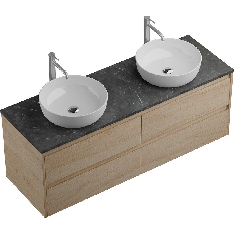 Тумба под раковину BelBagno Kraft 140 KRAFT-1400-4C-SO-2-RNN подвесная