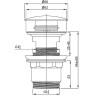 донный клапан Vincea DPU-1B01GM click-clack