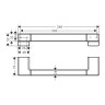 Поручень Hansgrohe AddStoris 41744670 черный матовый
