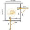 Душевой уголок Cezares Slider 100х90 SLIDER-AH-2-80/90-90/100-C-Cr