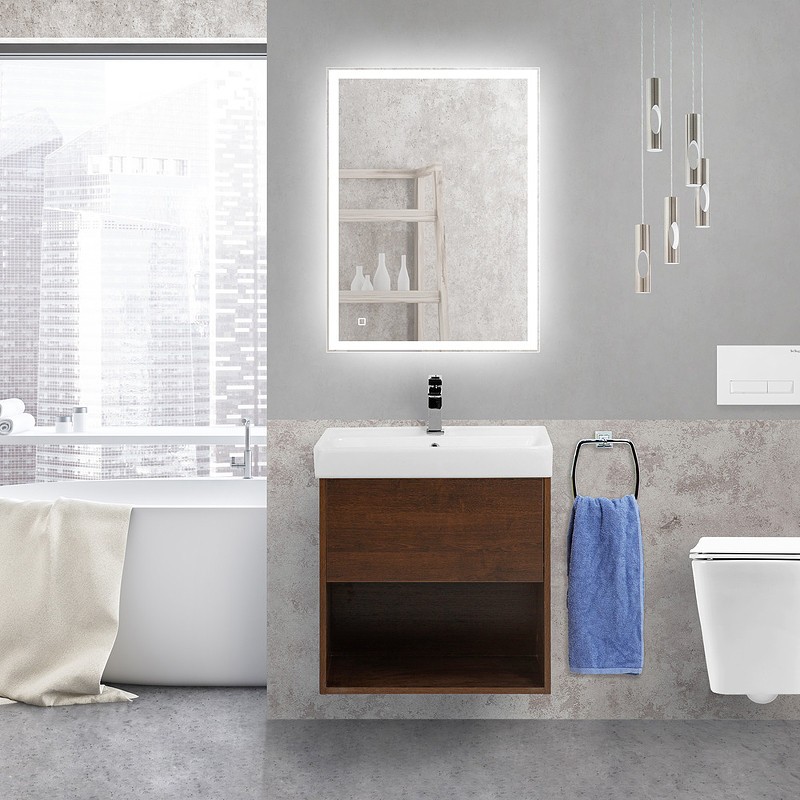 Тумба под раковину BelBagno Neon 50 NEON-500-1C-SO-RS подвесная