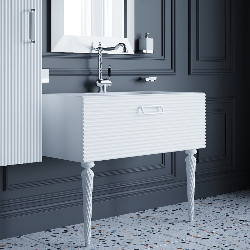 Тумба под раковину Boheme Armadi Art Vallessi Avangarde Linea 100 842-100-WCR подвесная