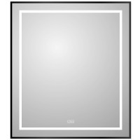 Зеркало BelBagno Kraft 70 SPC-KRAFT-700-800-LED-TCH-WARM-NERO с подсветкой