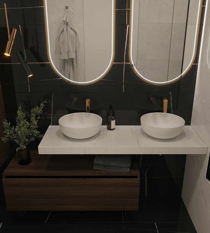 Столешница под раковину Boheme Armadi Art Flat 140 869-140-CLCT