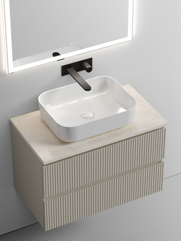 Тумба под раковину Sancos Snob T 80 SNT80CE подвесная Beige Soft