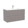 Тумба под раковину Sancos Snob R 100 SNR100/39SM подвесная цвет Doha Soft