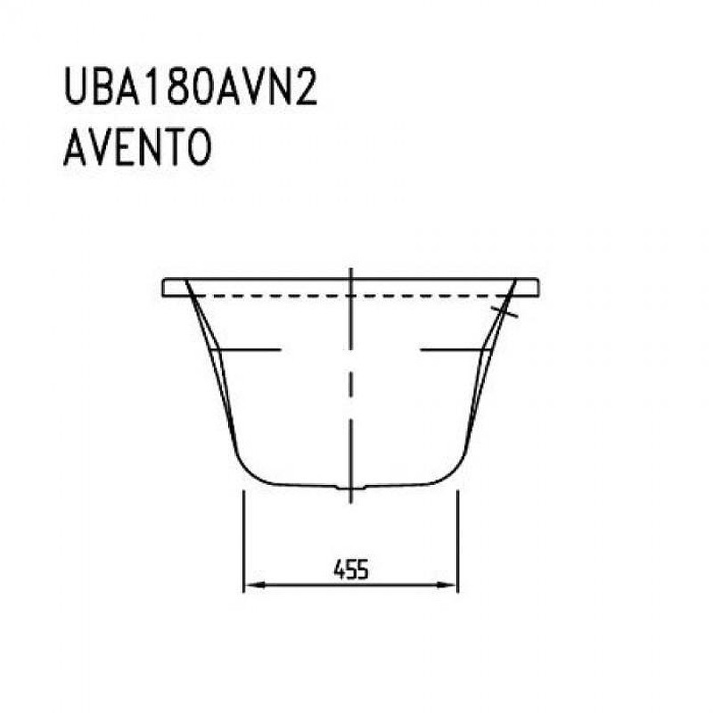 Акриловая ванна Villeroy&Boch Avento 180x80 UBA180AVN2V-01 цвет Белый