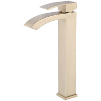 Смеситель для раковины Abber Wasserfall AF8611G Золото матовое