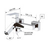 Смеситель для ванны Remer Q-Color QR0583A