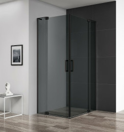 Душевой уголок Cezares Slider 110x80 SLIDER-AH-2-70/80-100/110-GRIGIO-NERO