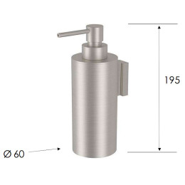 Дозатор для жидкого мыла Remer X-Style Inox SSXI13 Нержавеющая сталь
