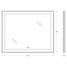 Зеркало BelBagno Kraft 100 SPC-KRAFT-1000-800-LED-TCH-WARM с подсветкой