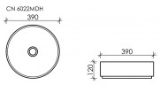 Раковина-чаша Ceramicanova Element 39 CN6022MDH