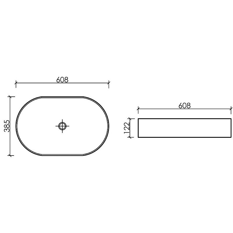 Раковина-чаша Ceramicanova Element 61 CN6048