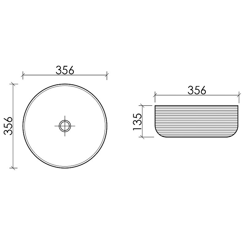 Раковина-чаша Ceramicanova Element 36 CN6073MW Белая матовая
