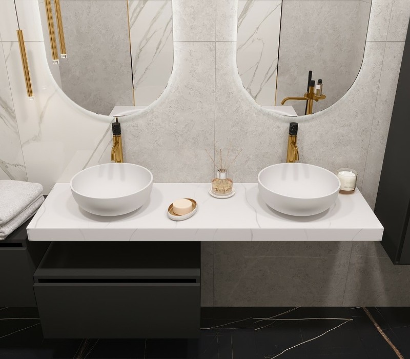Столешница под раковину Boheme Armadi Art Flat 160 869-160-CLCT