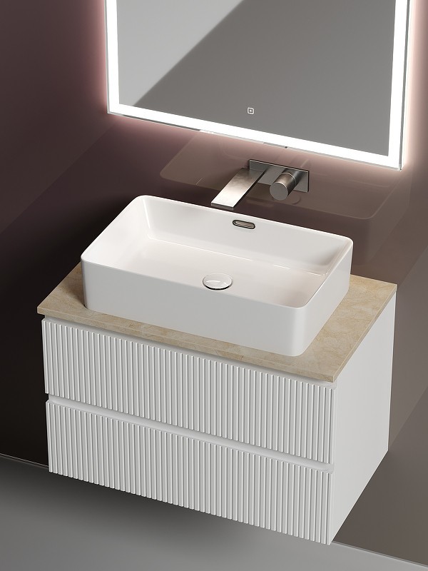 Тумба под раковину Sancos Snob T 80 SNT80W подвесная Bianco