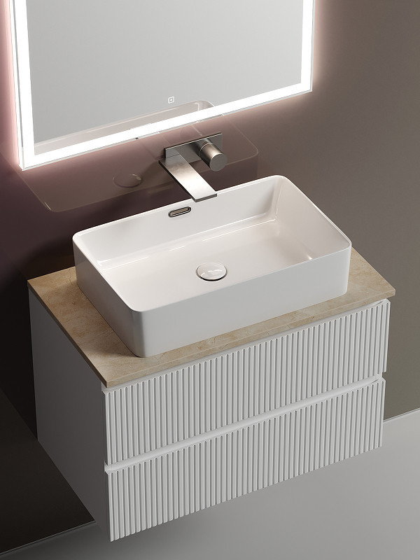 Тумба под раковину Sancos Snob T 80 SNT80W подвесная Bianco