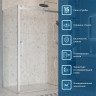 Душевой уголок BelBagno Marino 2 150x90 MARINO-2-AH-1-150/90-C-Cr