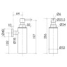 Дозатор для жидкого мыла Sancos Base SC9027MB черный матовый
