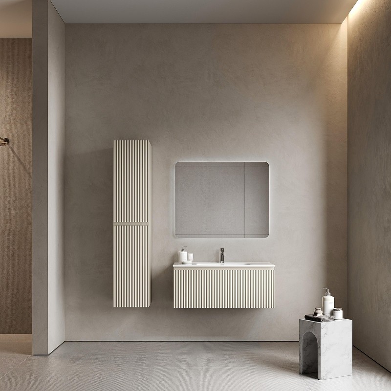 Тумба под раковину Sancos Snob R 1.0 100 SNR1.0100CE подвесная цвет Beige Soft
