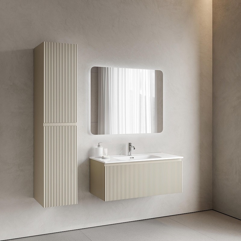 Тумба под раковину Sancos Snob R 1.0 100 SNR1.0100CE подвесная цвет Beige Soft