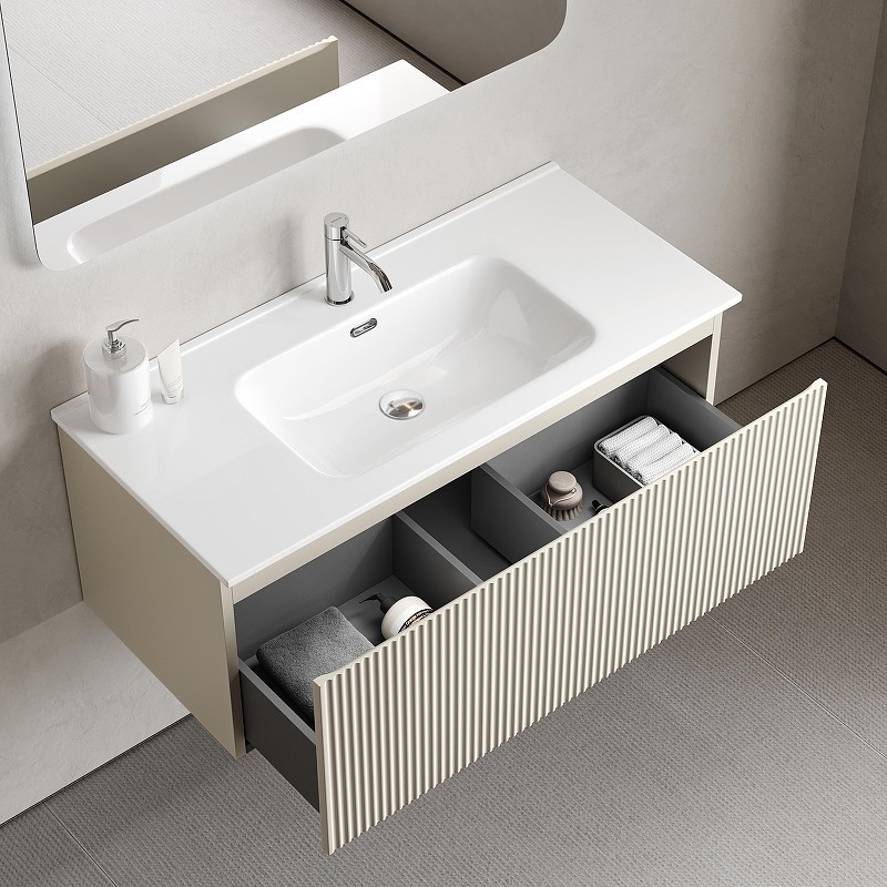 Тумба под раковину Sancos Snob R 1.0 100 SNR1.0100CE подвесная цвет Beige Soft