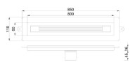 душевой лоток Boheme Infinity 60 981-80-CB