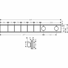 Смеситель для душа Hansgrohe RainSelect 15384000 с термостатом Хром