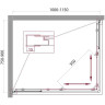 Душевой уголок BelBagno Unique 115х90 UNIQUE-AH-2-100/115-75/90-C-Cr