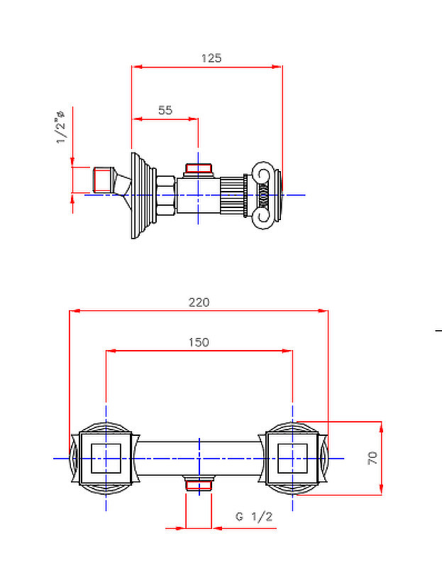 Смеситель для душа Cezares Olimp DS OLIMP-DS-01-M