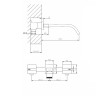 Смеситель для раковины Abber Wasserfall AF8612G Золото матовое
