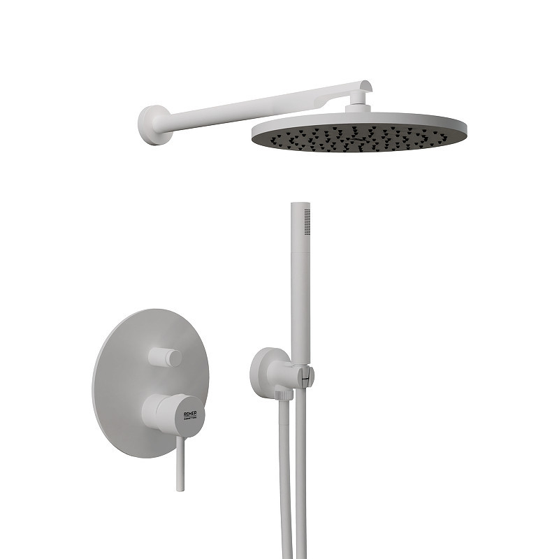 Душевая система Remer X Style X09S02OBO цвет Белый матовый